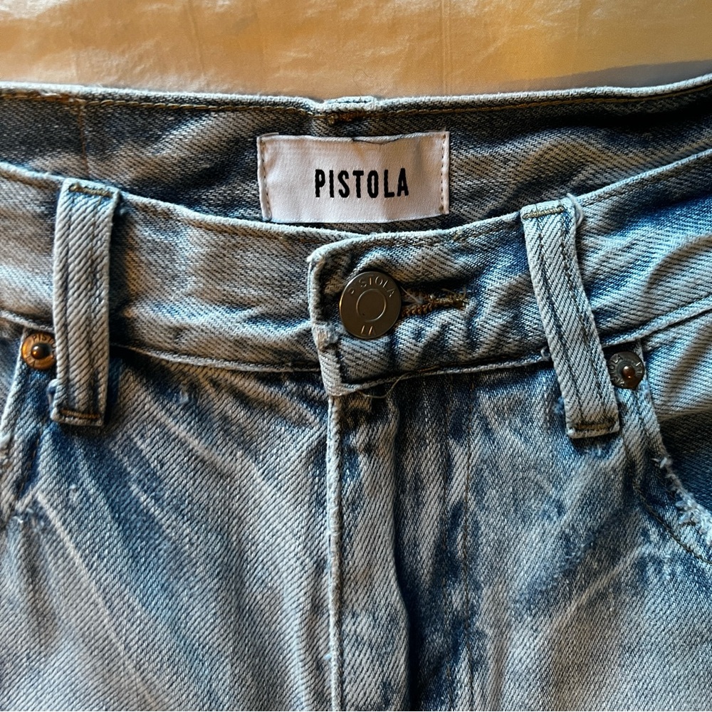 Pistola Presley High Rise Relaxed Roller Jeans in color By My Side 26 - Picture 6 of 11